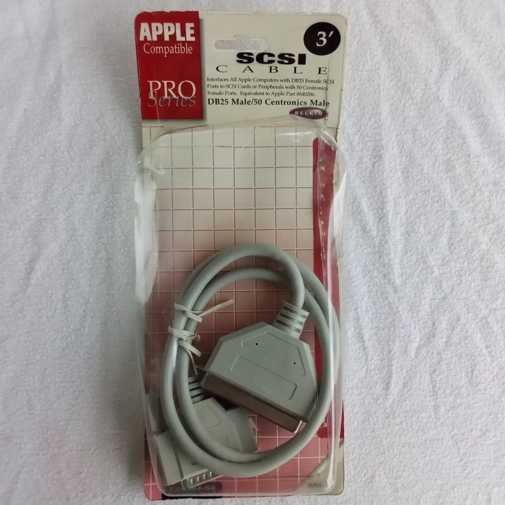 NEW Apple Compatible 3' SCSI Cable BELKIN Pro Series
